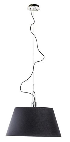 Alicante závěsné svítidlo 1x E27 60W bez zdroje 50cm IP20, černé 1
