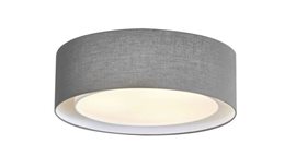 Milo stropní svítidlo 3x E27 60W bez zdroje 50cm kulaté IP20, šedé