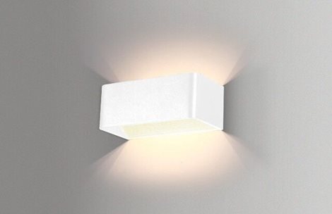 Felix M nástěnné svítidlo LED 6W 500lm 3000K 20,5cm hranaté IP20, bílé 4