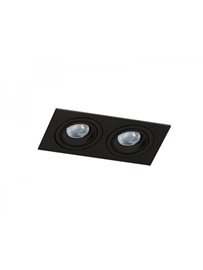 Caro 2 Square podhledové svítidlo 2x GU10 50W bez zdroje 17,4cm hranaté IP20, černé