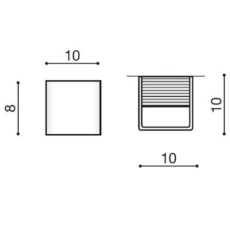 Felix S nástěnné svítidlo LED 6W 500lm 3000K 10cm hranaté IP20, bílé 4