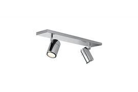 Noemie 2 koupelnové přisazené svítidlo 2x GU10 35W  bez zdroje 45cm IP44, chromové