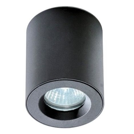 Aro venkovní stropní svítidlo 1x GU10 50W bez zdroje 8cm kulaté IP54, černé 1