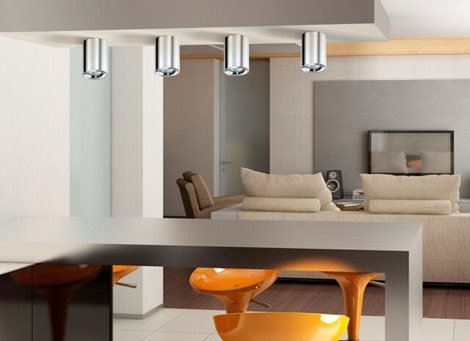 Aro venkovní stropní svítidlo 1x GU10 50W bez zdroje 8cm kulaté IP54, černé 3