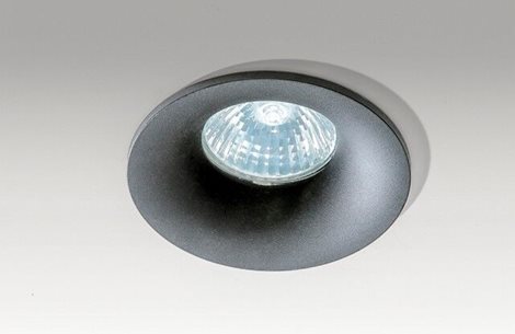 Adamo Midst zápustné svítidlo 1x GU10 50W bez zdroje 9cm kulaté IP20, matně černé 1