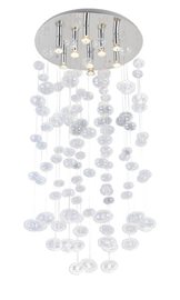 Luvia 125 Xl závěsné svítidlo 9x GU10 40W bez zdroje 60cm kulaté IP20, chrom/čirá