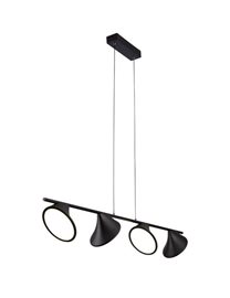 Clamor závěsné svítidlo LED 40W 2800lm 3000K 100cm IP20, černé