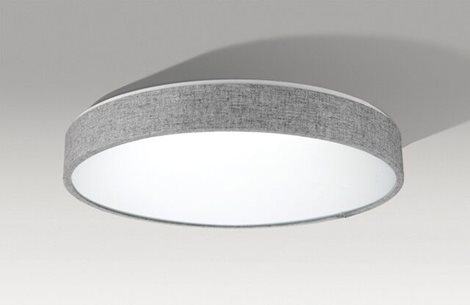 Collodi 48 přisazené svítidlo LED 50W 3390lm 3000-6500K 48cm kulaté IP20, šedé + ovladač 5