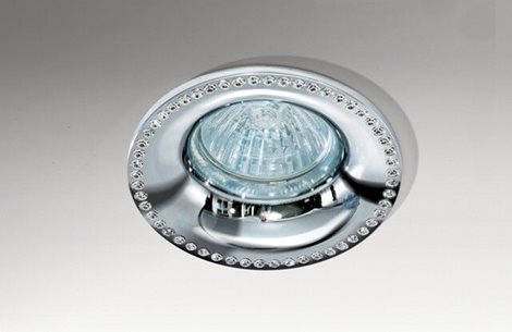 Adamo Midst Diamond podhledové svítidlo 1x GU10 50W bez zdroje 9cm kulaté IP20, lesklý chrom 3