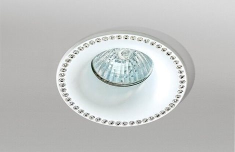 Adamo Midst Diamond podhledové svítidlo 1x GU10 50W bez zdroje 9cm kulaté IP20, bílé 2