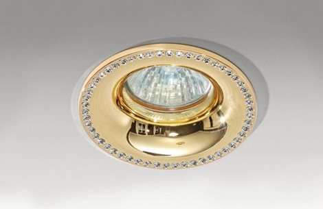 Adamo Midst Diamond podhledové svítidlo 1x GU10 50W bez zdroje 9cm kulaté IP20, zlaté 3