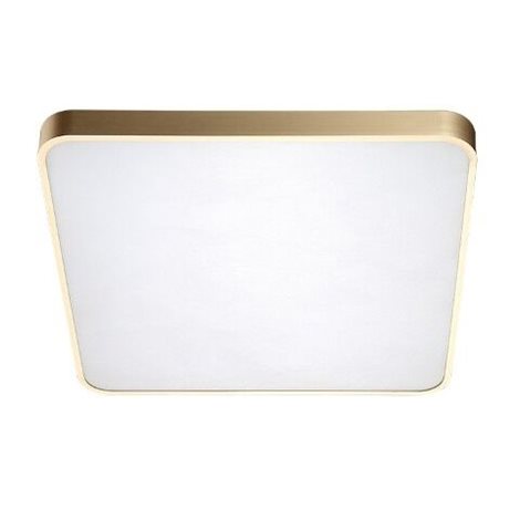 Quadro přisazené svítidlo LED 60W 4610lm 3000-6500K CCT 50cm hranaté IP20, zlaté + ovladač 1