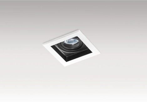 Minorka podhledové svítidlo 1x GU10 50W bez zdroje 10,6cm hranaté IP20, černá/zlatá 4