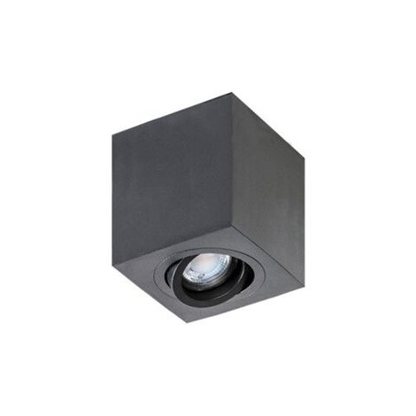 Brant přisazené bodové svítidlo 1x GU10 50W bez zdroje 9cm hranaté IP20, černé 1