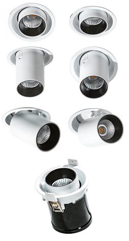 Luna zápustné svítidlo LED 15W 1150lm 3000K stmívatelné IP20, černé 6