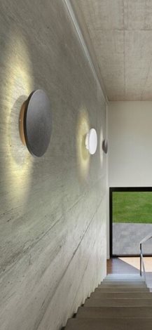 Ancona L venkovní nástěnné svítidlo LED 24W 1680lm 3000K 24cm kulaté IP54, bílé 2