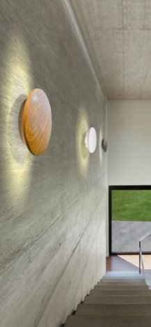 Ancona L venkovní nástěnné svítidlo LED 24W 1680lm 3000K 24cm kulaté IP54, bílé 3