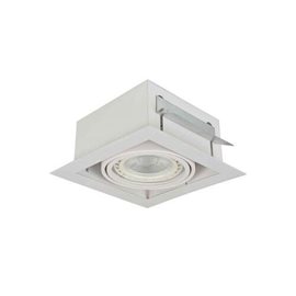 Nova podhledové svítidlo 1x GU10 40W bez zdroje 19,5cm hranaté IP20, bílé