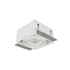 Nova podhledové svítidlo 1x GU10 40W bez zdroje 15cm hranaté IP20, bílé