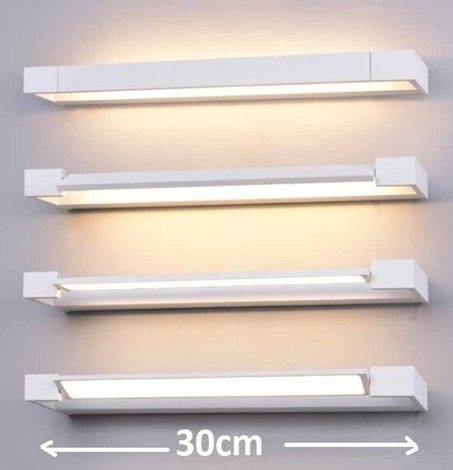 Dali koupelnové nástěnné svítidlo LED 9W 1080lm 3000K 30cm IP44, černé 2