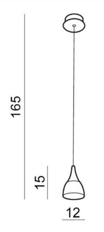 Dalmatia závěsné svítidlo LED 5W 300lm 3000K 12cm IP20, bílé 2