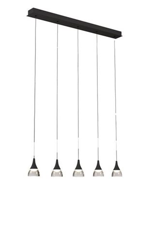 Dalmatia závěsné svítidlo LED 25W 1500lm 3000K 80cm IP20, černé 1