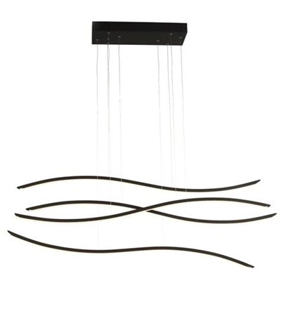 Waves závěsné svítidlo LED 70W 4900lm 3000K stmívatelné 123cm IP20, černé 1