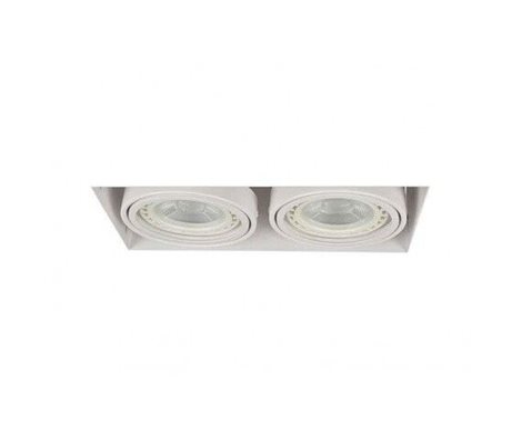 Nova 2 podhledové svítidlo 2x GU10 40W bez zdroje 30cm hranaté IP20, bílé 3