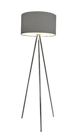 Finn stojací lampa 1x E27 60W bez zdroje 146cm IP20, šedá 1