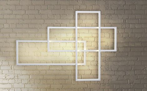 Quadratus nástěnné svítidlo LED 80W 4080lm 3000K stmívatelné 101cm IP20, bílé 3