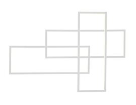 Quadratus nástěnné svítidlo LED 80W 4080lm 3000K stmívatelné 101cm IP20, bílé