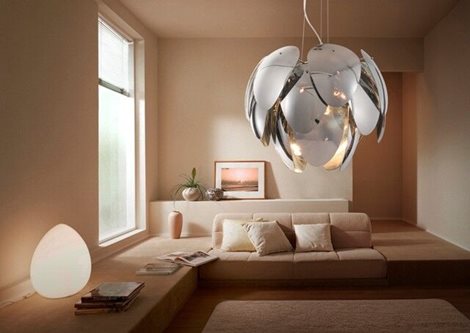 Antires závěsné svítidlo 5x E27 40W bez zdroje 60cm IP20, chrom/kouřová 2