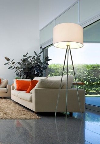 Finn stojací lampa 1x E27 60W bez zdroje 146cm IP20, měděná/černá 3