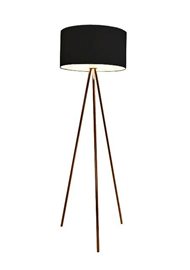 Finn stojací lampa 1x E27 60W bez zdroje 146cm IP20, měděná/černá