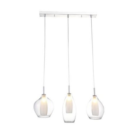 Amber Milano 3 závěsné svítidlo 3x G9 40W bez zdroje 60cm IP20, čiré/opálové sklo 1