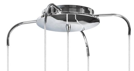 Amber Milano 5 závěsné svítidlo 5x G9 40W bez zdroje 50cm kulaté IP20, čiré/opálové sklo 2