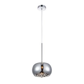 Burn 1 závěsné svítidlo 1x G9 40W bez zdroje 22cm IP20, chrom/křišťál