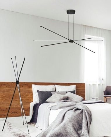 Jax stojací lampa LED 25W 1035lm 3000K 145cm IP20, černá 4
