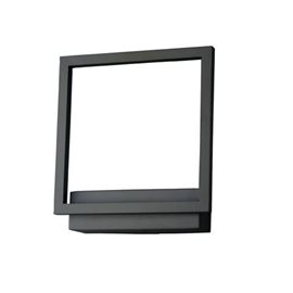 Opera nástěnné svítidlo LED 18W 1020lm 3000K 25,5cm hranaté IP20, černé