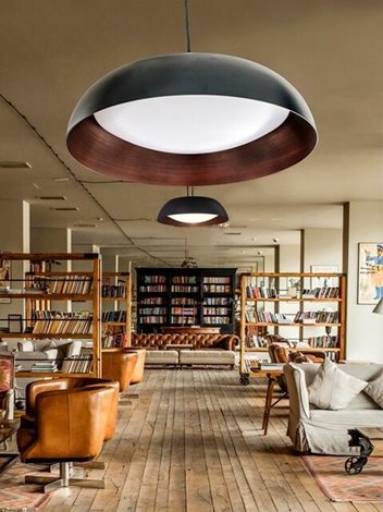 Lenox stropní svítidlo LED 24W 1720lm 2600-6000K stmívatelné 41cm IP20, černo-měděné + ovladač 2