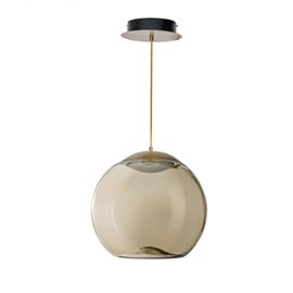 Helena A závěsné svítidlo LED 21W 1785lm 3000K 40cm IP20, champagne/mosaz