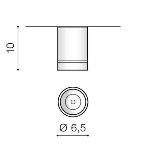 Bill stopní bodové svítidlo LED 10W 925lm 4200K 6,5cm kulaté IP20, bílé 4