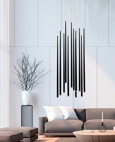 Louise 12 závěsné svítidlo LED 36W 2400lm 3000K IP20, bílé 2