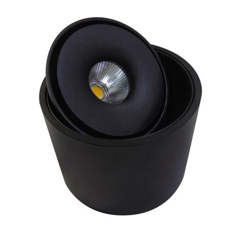 Boston Tube přisazené bodové svítidlo LED 10W 685lm 3000K stmívatelné 10,5cm kulaté IP20, černé 6