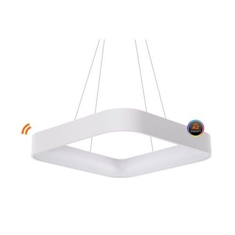 Solvent S SMART závěsné svítidlo LED 120W 7680lm 3000-6000K 110cm hranaté IP20, bílé + ovladač 3