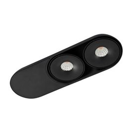 TORONTO 2 podhledové svítidlo LED 20W 1050lm 3000K 30cm oválné IP20, černé