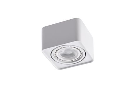 PAOLA přisazené bodové svítidlo 1x GU10 50W bez zdroje 15cm hranaté IP20, bílé