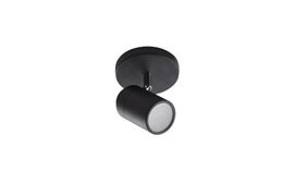 NOEMIE 1 koupelnové přisazené bodové svítidlo 1x GU10 35W bez zdroje 10cm IP44, černé