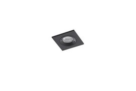 PABLO koupelnové podhledové svítidlo 1x GU10 50W bez zdroje 8cm hranaté IP54, černé