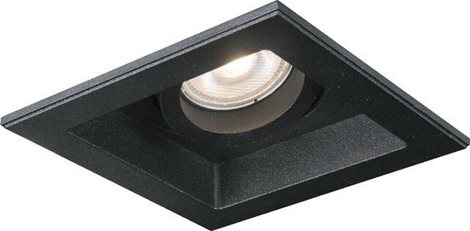 MINORKA podhledové svítidlo 1x GU10 50W bez zdroje 10,6cm hranaté IP20, černé